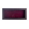 10x20 Shadow Box Frame Brown Walnut Wood | with a 3/4" Usable Display Depth | Includes a Dark Berry Real Suede Texture Acid-Free Backing Board, UV Resistant Acrylic, and Hanging Hardware view 2