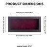 10x20 Shadow Box Frame Brown Walnut Wood | with a 3/4" Usable Display Depth | Includes a Dark Berry Real Suede Texture Acid-Free Backing Board, UV Resistant Acrylic, and Hanging Hardware view 3