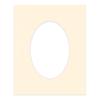 Poster Palooza 16x20 Mat Bevel Cut for 8x10 Photos - Precut Cream Oval Shaped Photo Mat Board Opening - Acid Free Matte to Protect Your Pictures - Bevel Cut for Family Photos, Pack of 1 Matboard view 3
