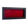 10x20 Shadow Box Frame Black Wood | with a 3/4" Usable Display Depth | Includes a Red Real Suede Texture Acid-Free Backing Board, UV Resistant Acrylic, and Hanging Hardware view 1
