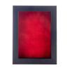 10x20 Shadow Box Frame Black Wood | with a 3/4" Usable Display Depth | Includes a Red Real Suede Texture Acid-Free Backing Board, UV Resistant Acrylic, and Hanging Hardware view 2