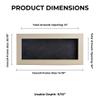 13x34 Shadow Box Frame White Washed Wood | with a 3/4" Usable Display Depth | Includes a Dark Grey Real Suede Texture Acid-Free Backing Board, UV Resistant Acrylic, and Hanging Hardware view 4