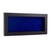 13x34 Shadow Box Frame Brown Walnut Wood | with a 3/4" Usable Display Depth | Includes a Royal Blue Real Suede Texture Acid-Free Backing Board, UV Resistant Acrylic, and Hanging Hardware view 1