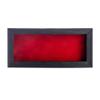 10x20 Shadow Box Frame Barnwood Black Wood | with a 1" Usable Display Depth | Includes a Red Real Suede Texture Acid-Free Backing Board, UV Resistant Acrylic, and Hanging Hardware view 2