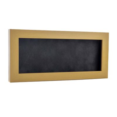 10x20 Shadow Box Frame Natural Wood | with a 3/4" Usable Display Depth | Includes a Dark Grey Real Suede Texture Acid-Free Backing Board, UV Resistant Acrylic, and Hanging Hardware