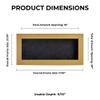 10x20 Shadow Box Frame Natural Wood | with a 3/4" Usable Display Depth | Includes a Dark Grey Real Suede Texture Acid-Free Backing Board, UV Resistant Acrylic, and Hanging Hardware view 4