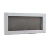10x20 Shadow Box Frame White Wood | with a 3/4" Usable Display Depth | Includes a Light Grey Real Suede Texture Acid-Free Backing Board, UV Resistant Acrylic, and Hanging Hardware view 1