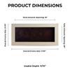 10x20 Shadow Box Frame White Washed Wood | with a 3/4" Usable Display Depth | Includes a Black Real Suede Texture Acid-Free Backing Board, UV Resistant Acrylic, and Hanging Hardware view 4