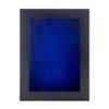 11x14 Shadow Box Frame Charcoal Gray Wood | with a 3/4" Usable Display Depth | Includes a Royal Blue Real Suede Texture Acid-Free Backing Board, UV Resistant Acrylic, and Hanging Hardware view 3