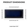 10x20 Shadow Box Frame Charcoal Gray Wood | with a 3/4" Usable Display Depth | Includes a Navy Blue Real Suede Texture Acid-Free Backing Board, UV Resistant Acrylic, and Hanging Hardware view 4