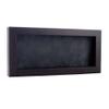 10x20 Shadow Box Frame Brown Walnut Wood | with a 3/4" Usable Display Depth | Includes a Dark Grey Real Suede Texture Acid-Free Backing Board, UV Resistant Acrylic, and Hanging Hardware view 1