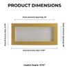 10x20 Shadow Box Frame Natural Wood | with a 3/4" Usable Display Depth | Includes a White Real Suede Texture Acid-Free Backing Board, UV Resistant Acrylic, and Hanging Hardware view 4