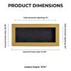 13x34 Shadow Box Frame Natural Wood | with a 3/4" Usable Display Depth | Includes a Dark Grey Real Suede Texture Acid-Free Backing Board, UV Resistant Acrylic, and Hanging Hardware view 4