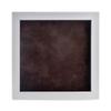 13x13 Shadow Box Frame White Wood | with a 3/4" Usable Display Depth | Includes a Brown Real Suede Texture Acid-Free Backing Board, UV Resistant Acrylic, and Hanging Hardware view 3
