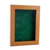 11x14 Shadow Box Frame Light Brown Wood | with a 3/4" Usable Display Depth | Includes a Forest Green Real Suede Texture Acid-Free Backing Board, UV Resistant Acrylic, and Hanging Hardware view 1