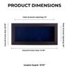 13x34 Shadow Box Frame Brown Walnut Wood | with a 3/4" Usable Display Depth | Includes a Navy Blue Real Suede Texture Acid-Free Backing Board, UV Resistant Acrylic, and Hanging Hardware view 3