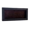 10x20 Shadow Box Frame Barnwood Black Wood | with a 1" Usable Display Depth | Includes a Brown Real Suede Texture Acid-Free Backing Board, UV Resistant Acrylic, and Hanging Hardware view 1