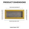 13x34 Shadow Box Frame Natural Wood | with a 3/4" Usable Display Depth | Includes a Light Grey Real Suede Texture Acid-Free Backing Board, UV Resistant Acrylic, and Hanging Hardware view 4