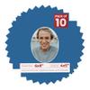 6x8 Mat Bevel Cut for 4x5 Photos - Precut Royal Blue Oval Shaped Photo Mat Board Opening - Acid Free Matte to Protect Your Pictures - Bevel Cut for Family Photos, Pack of 10 Matboards view 1