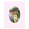 8.5x11 Mat Bevel Cut for 5.5x8.5 Photos - Precut Soft Pink Oval Shaped Photo Mat Board Opening - Acid Free Matte to Protect Your Pictures - Bevel Cut for Family Photos, Pack of 1 Matboard view 4