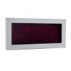 10x20 Shadow Box Frame White Wood | with a 3/4" Usable Display Depth | Includes a Dark Berry Real Suede Texture Acid-Free Backing Board, UV Resistant Acrylic, and Hanging Hardware view 1