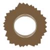 8x8 Mat Bevel Cut for 4x4 Photos - Precut Aged Oak Brown Circle Shaped Photo Mat Board Opening - Acid Free Matte to Protect Your Pictures - Bevel Cut for Family Photos, Pack of 10 Matboards view 3
