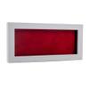 10x20 Shadow Box Frame White Wood | with a 3/4" Usable Display Depth | Includes a Red Real Suede Texture Acid-Free Backing Board, UV Resistant Acrylic, and Hanging Hardware view 1
