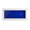 10x20 Shadow Box Frame White Wood | with a 3/4" Usable Display Depth | Includes a Royal Blue Real Suede Texture Acid-Free Backing Board, UV Resistant Acrylic, and Hanging Hardware view 3