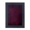 11x14 Shadow Box Frame Black Wood | with a 3/4" Usable Display Depth | Includes a Dark Berry Real Suede Texture Acid-Free Backing Board, UV Resistant Acrylic, and Hanging Hardware view 2