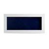 10x20 Shadow Box Frame White Wood | with a 3/4" Usable Display Depth | Includes a Navy Blue Real Suede Texture Acid-Free Backing Board, UV Resistant Acrylic, and Hanging Hardware view 3