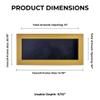 13x34 Shadow Box Frame Natural Wood | with a 3/4" Usable Display Depth | Includes a Black Real Suede Texture Acid-Free Backing Board, UV Resistant Acrylic, and Hanging Hardware view 4