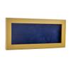 10x20 Shadow Box Frame Natural Wood | with a 3/4" Usable Display Depth | Includes a Navy Blue Real Suede Texture Acid-Free Backing Board, UV Resistant Acrylic, and Hanging Hardware view 1