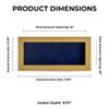 10x20 Shadow Box Frame Natural Wood | with a 3/4" Usable Display Depth | Includes a Navy Blue Real Suede Texture Acid-Free Backing Board, UV Resistant Acrylic, and Hanging Hardware view 4