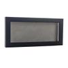 13x34 Shadow Box Frame Black Wood | with a 3/4" Usable Display Depth | Includes a Light Grey Real Suede Texture Acid-Free Backing Board, UV Resistant Acrylic, and Hanging Hardware view 1