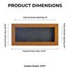 13x34 Shadow Box Frame Light Brown Wood | with a 3/4" Usable Display Depth | Includes a Dark Grey Real Suede Texture Acid-Free Backing Board, UV Resistant Acrylic, and Hanging Hardware view 4