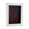 18x22 Shadow Box Frame White Wood | with a 3/4" Usable Display Depth | Includes a Brown Real Suede Texture Acid-Free Backing Board, UV Resistant Acrylic, and Hanging Hardware view 1