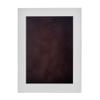 18x22 Shadow Box Frame White Wood | with a 3/4" Usable Display Depth | Includes a Brown Real Suede Texture Acid-Free Backing Board, UV Resistant Acrylic, and Hanging Hardware view 3