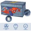 Marvel Spiderman Toy Storage Trunk for Kids,Collapsible Organizer with Soft Lid, Durable Fabric, 28.5x14.5x16, Blue Chest for Bedroom & Playroom view 3