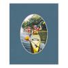 6x8 Mat Bevel Cut for 4x5 Photos - Precut Steel Blue Oval Shaped Photo Mat Board Opening - Acid Free Matte to Protect Your Pictures - Bevel Cut for Family Photos, Pack of 10 Matboards view 4