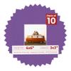 6x6 Mat Bevel Cut for 3x3 Photos - Precut Dark Purple Square Shaped Photo Mat Board Opening - Acid Free Matte to Protect Your Pictures - Bevel Cut for Family Photos, Pack of 10 Matboards view 1