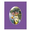 Poster Palooza 6x8 Mat Bevel Cut for 4x5 Photos - Precut Dark Purple Oval Shaped Photo Mat Board Opening - Acid Free Matte to Protect Your Pictures - Bevel Cut for Family Photos, Pack of 10 Matboards view 4