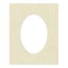 18x24 Mat Bevel Cut for 15x19 Photos - Precut Fresh Linen Canvas Oval Shaped Photo Mat Board Opening - Acid Free Matte to Protect Your Pictures - Bevel Cut for Family Photos, Pack of 1 Matboard view 3