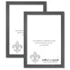 wallsthatspeak 6x10 Slate Gray Picture Frame for Puzzles Posters Photos or Artwork (2-Pack) view 1
