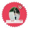 8x10 Mat Bevel Cut for 6x8 Photos - Precut Cardinal Red Oval Shaped Photo Mat Board Opening - Acid Free Matte to Protect Your Pictures - Bevel Cut for Family Photos, Pack of 10 Matboards view 1