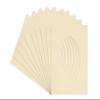 8x10 Mat Bevel Cut for 5x6 Photos - Precut Fresh Linen Canvas Oval Shaped Photo Mat Board Opening - Acid Free Matte to Protect Your Pictures - Bevel Cut for Family Photos, Pack of 10 Matboards view 1