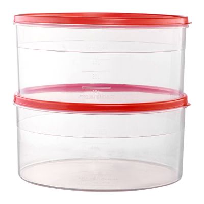 2 Pack Pie Carrier Cake Storage Container with Lid | 10.5" Large Round Plastic Cupcake Cheesecake Muffin Flan Cookie Tortilla Holder Storage Containers Airtight | Pie Keeper Transport Container