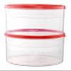 2 Pack Pie Carrier Cake Storage Container with Lid | 10.5" Large Round Plastic Cupcake Cheesecake Muffin Flan Cookie Tortilla Holder Storage Containers Airtight | Pie Keeper Transport Container view 1