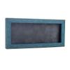 13x34 Shadow Box Frame Blue Wood | with a 1" Usable Display Depth | Includes a Dark Grey Real Suede Texture Acid-Free Backing Board, UV Resistant Acrylic, and Hanging Hardware view 1