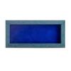 10x20 Shadow Box Frame Blue Wood | with a 1" Usable Display Depth | Includes a Royal Blue Real Suede Texture Acid-Free Backing Board, UV Resistant Acrylic, and Hanging Hardware view 2