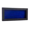 13x34 Shadow Box Frame Barnwood Black Wood | with a 1" Usable Display Depth | Includes a Royal Blue Real Suede Texture Acid-Free Backing Board, UV Resistant Acrylic, and Hanging Hardware view 1